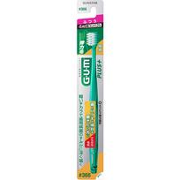 Sunstar GUM. Gum Plus Dantų šepetėlis 4-eilių Kompaktiškas #366  Paprastai sergant periodontitu dantų šepetėliais švelniai apvedžiokite dantenų kraštą šepetėlio galiuku