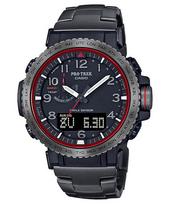 Casio Pro Trek Vyriškas Nerūdijančio Plieno 100M Atsparus Vandeniui Skaitmeninis Žadintuvas Kvarcinis Laikrodis PRW-50YT-1 pilka spalva