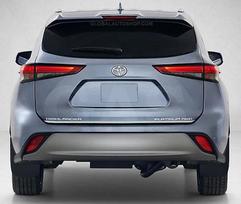 „Toyota Highlander 2020+“ chromo bagažinės apdaila – bagažinės dangčio akcentas – aukščiausios kokybės automobilio galo detalė – blizgesio stipriklis