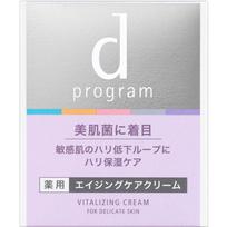 Shiseido International d program vitalizuojantis kremas 45g (kvazi narkotikas) Kremas Užtepkite nedidelį kiekį ant viso veido, sluoksniuodami nedidelį kiekį ant sričių
