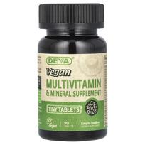 Deva, Vegan Tiny-Tablets Multivitamin and Mineral Supplement, 90 Tablets