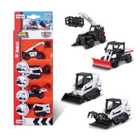 Maisto Bobcat Sunkiosios technikos žaislų rinkinys - 4 transporto priemonės black