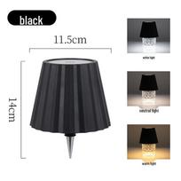 Rechargeable Pleated Ambient Table Lamp with 3-Color Light juoda
