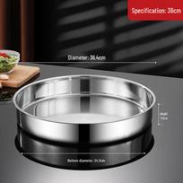 Yuzhou Stainless Steel Round Deep Steaming Pan gray