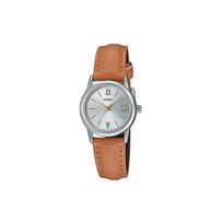 CASIO Women's Standard Series Silver Watch LTP-V002L-7B3 LTP-V002L-7B3 Orange Brown Strap gray