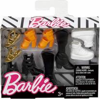Barbie Accessories Original Petite Doll Shoe Pack & gray