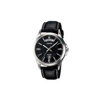 Casio ENTICER series simple business quartz movement leather strap Japanese and Korean watch men's watch black dial MTP-1381L-1AV juoda