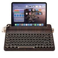 YUNZII QL75 Rašomoji mašinėlė Belaidė Retro Mechaninė Punk Stiliaus Apvali RGB Techninių Standartų Atitikimo Sertifikuota Kakavos Kremas V2 Klaviatūra, Klaviatūra,