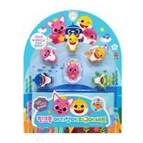 Pinkfong Baby Shark Finger Puppet Play Yellow ir kt. Korėjos vaikiški žaislai 2. Figure Set of 6