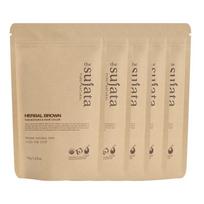 5 Sujata Organic Natural 100% Henna Powder Hair Dye, Brown beige