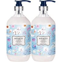Bouquet Garni Body Lotion Baby Powder, 1L, 2 units white