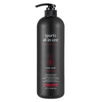 Abka Sports All-in-One Perfumed Body Wash Woody Pheromone Scent, 1L, 1ea gray
