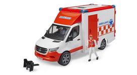 bruder MB Greitosios pagalbos automobilis (su figūra) BR02676 red