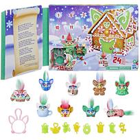 Hasbro Furby Mini Advento kalendorius, nuo 5 metų, 24 staigmenos Kalėdiniai žaislai, 2,5 cm (2,5 cm) Figūrėlės, Lipdukai ir Smagūs Aksesuarai, G1647, Autentiškas blue