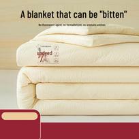 All-Season Milk Protein Fiber Duvet Set - 100% Cotton Cover white