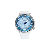 Seiko Solar-Powered Sports Can Series Diving Watch Quartz Movement Silicone Strap Japanese and Korean Style Women's Watch, Blue Dial SUT423P1 mėlyna