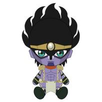 JoJo keistas nuotykis Stardust Crusaders Star Platinum Chibi pliušas black