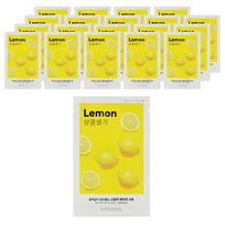 Missha Airy Adhesive Sheet Mask Lemon, 1 pack, 20 pieces white