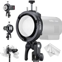 Godox S3 Bracket Bowens Mount Compatible S2 Upgrade Lightweight Compact Flash Holder Compatible with Godox TT685 S-Type AD200ProII, AD200Pro, juoda