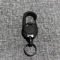 Brangdy Retractable Keychain with Steel Wire Rope gray
