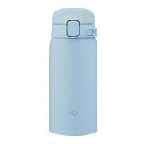 Zojirushi Water Bottle 360ml to Dishwasher Safe Seamless Lid Only 2 Parts to Wash Lightweight Compact Keeps Drinks Hot Cold Mug Powder Blue [Easier gray