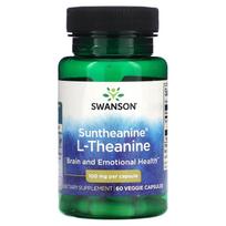 Swanson, Suntheanine l-teaninas, 100 mg, 60 daržovių kapsulių
