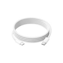 AUMARK 60W USB-C to USB-C Braided Fast Charging Cable for iPhone white