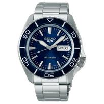 SEIKO Automatic/Manual Mechanical Movement Steel Strap Watch 42.5mm Men's Watches Blue Dial SRPK97K1 Blue Dial gray
