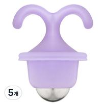 Iducare Rolling With It Cooling Massage Face Roller, 5 pieces, purple gray