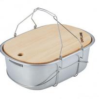 Vienos rėmo lauko nešiojamas praustuvas 660416 beige