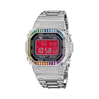 CASIO Custom Collection GMW B5000D 1 Solar Movement Watch Unisex Red Watch Dial GMW-B5000D-1(Watch4--) black