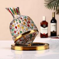 Changqi Hand-painted Rotating Wine Decanter gray