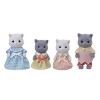 Sylvanian Families 5455 Persian Cat Family Figures by Toytron gray