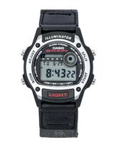 Casio Standard Digital Leather And Cloth Strap Quartz W-220HF-8AV Unisex Watch pilka