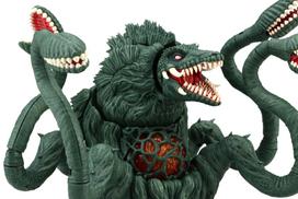 Chibimaru Godzilla Series Biollante Plastic Model No.9 žalia