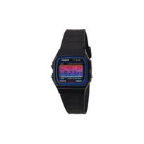 CASIO Unisex YOUTH Red Watch F-91W-1(Watch3--) Red Blue Gradient Crystal black