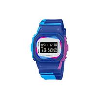 Casio G-Squad G-Shock Riboto leidimo Atsparus smūgiams Atsparus vandeniui Klasikinis kvadratinis kvarcinis laikrodis Vyriški laikrodžiai Juodas DWE-5600PR-2PR Galaxy Blue Strap blue
