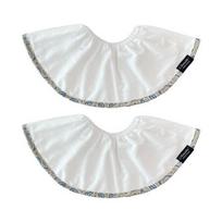 Sherinette Sherry Bib Rotating Bib Bib Rest Paisley Beige 2pcs white