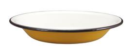 Kapitonas Stagas (KAPITONAS STAGAS) Kepsninės lėkštė Emaliuota lėkštė 22cm Geltona UH-509 black