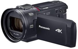 Panasonic 4K skaitmeninė vaizdo kamera, atmintis 64GB, hibridinis vaizdo stabilizavimas, 24x optinis priartinimas, juoda, įmontuotas 5 ašių, HC-VX2MS-K juoda