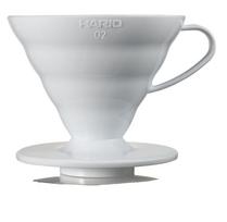 HARIO V60 skaidrus lašintuvas 02 baltas puodeliams kavos rankinis lašintuvas, pagamintas Japonijoje 1~4 VDR-02-W balta