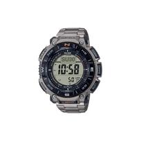 Casio Pro Trek Serija 100m Vandeniui atsparus Kvarcinis Mechanizmas Titano Metalinis Dirželis Laikrodis Vyriški Laikrodžiai Pilkas PRG-340T-7 Gunmetal Strap gray