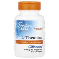 Doctor's Best, L-theanine with Suntheanine, 150 mg, 90 vegetable capsules