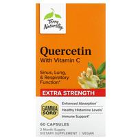 Terry Naturally, Quercetin with Vitamin C, Extra Strength, 60 Capsules