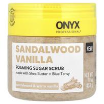 Onyx Professional, Sandalmedžio vanilė, Putojantis cukraus šveitiklis, Sandalmedis ir šilta vanilė, 16 oz (453 g) white