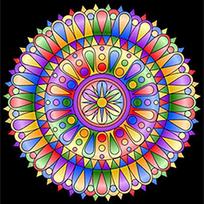 Pilnas apvalus gręžimo deimantinis paveikslas „Religinė mandala“ „Pasidaryk pats“ Kalnų krištolinio akmens 5D deimantinio siuvinėjimo paveikslas kryželiu dekoro Full Round 40x40CM