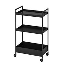 IKEA vežimėlis cm Juodas NISSAFORS 50,5x30x83 (604.073.65) juoda