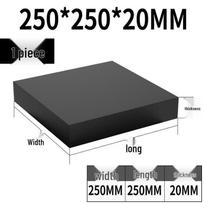 Industrial Square Rubber Shock Absorbing Pad gray