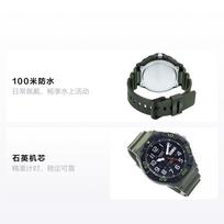 CASIO STANDARD series 100 meters waterproof Quartz resin strap men's watch black dial MRW-210H-3AVDF juoda