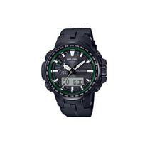 CASIO vyriškas PRO TREK juodas laikrodis PRW-S6100Y-1 PRW-S6100Y-1 Black Green Circle Watch Dial black